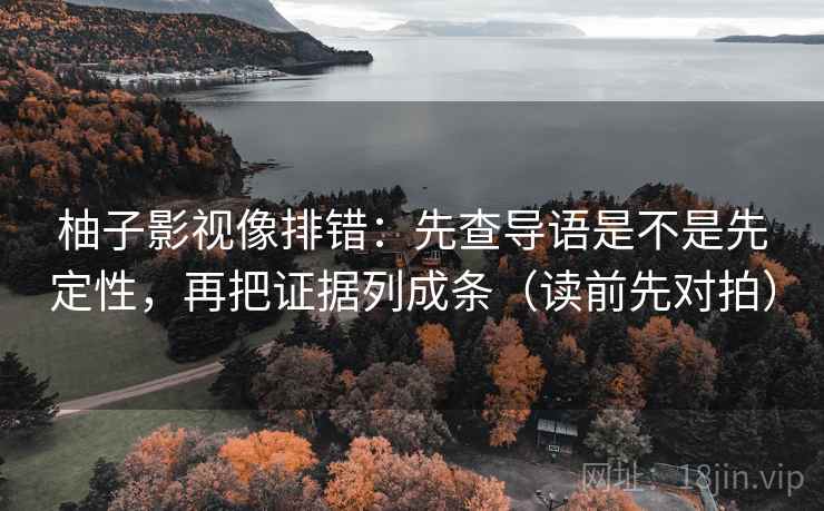 柚子影视像排错：先查导语是不是先定性，再把证据列成条（读前先对拍）