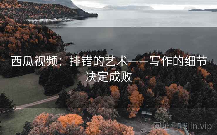 西瓜视频：排错的艺术——写作的细节决定成败